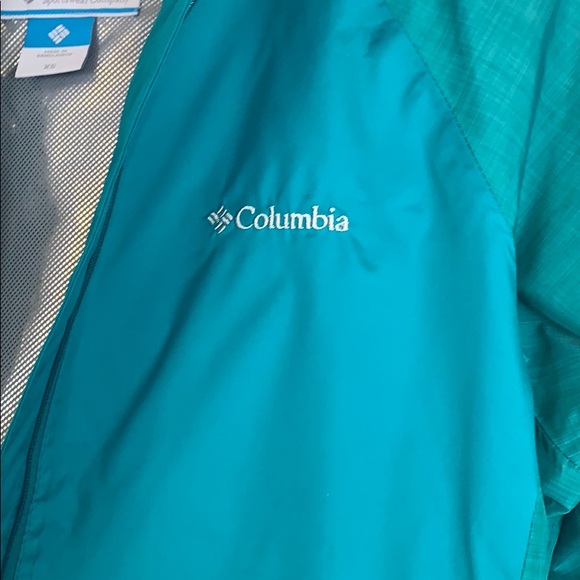Turquoise Columbia Waterproof Jacket - Picture 3 of 6